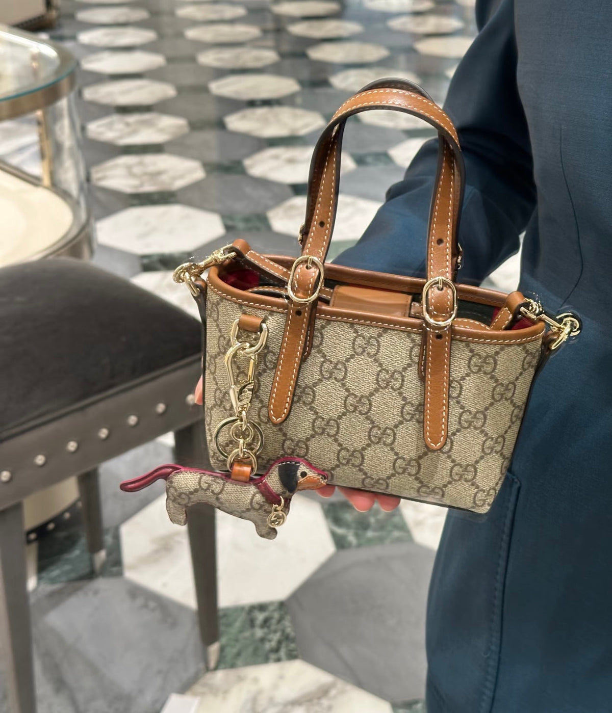 Gucci GG Emblem Mini Tote Bag ¨C 855491