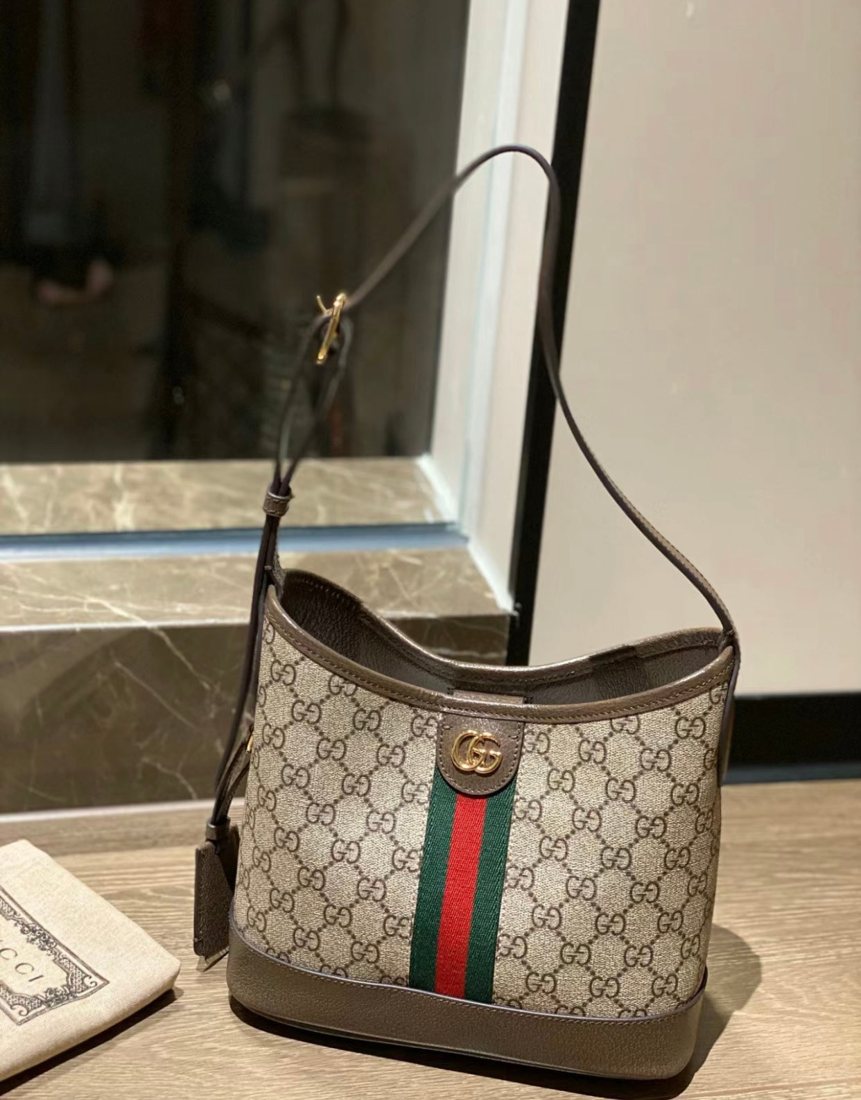 Gucci Ophidia GG Supreme Bucket Bag ¨C 781402