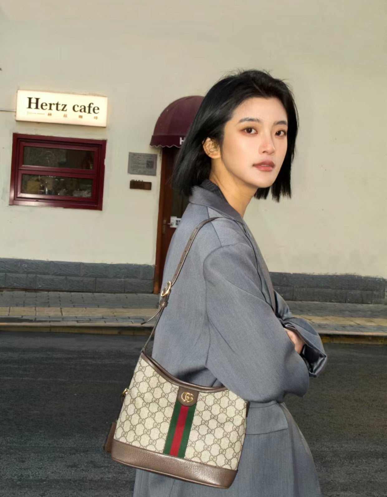 Gucci Ophidia GG Supreme Bucket Bag ¨C 781402