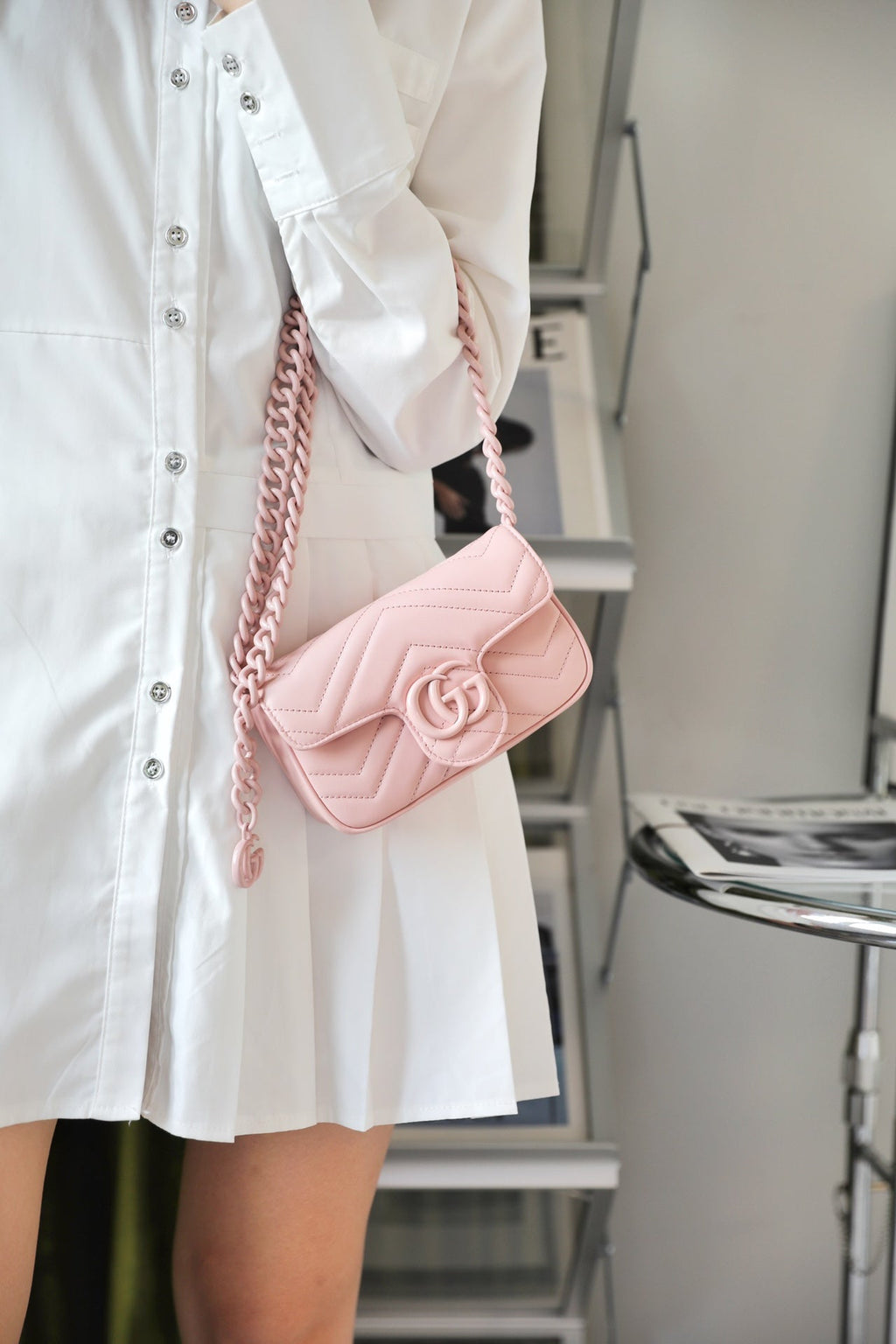Gucci GG Marmont Macaron Nano Shoulder Bag ¨C 699757