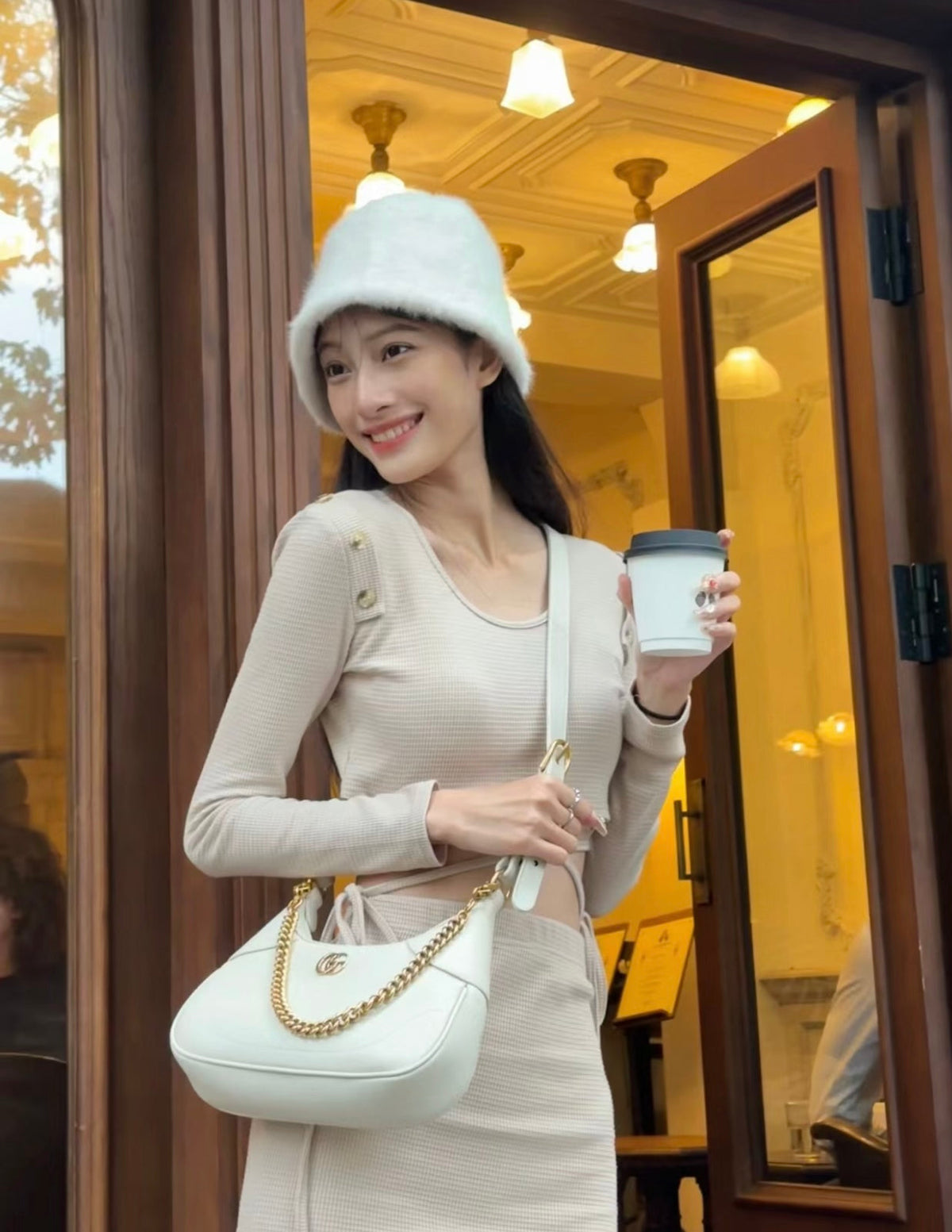 Gucci GG Aphrodite Crescent Shoulder Bag ¨C 731817
