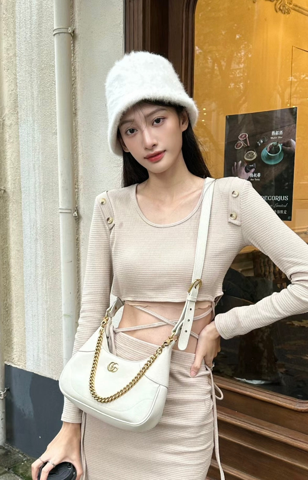 Gucci GG Aphrodite Crescent Shoulder Bag ¨C 731817