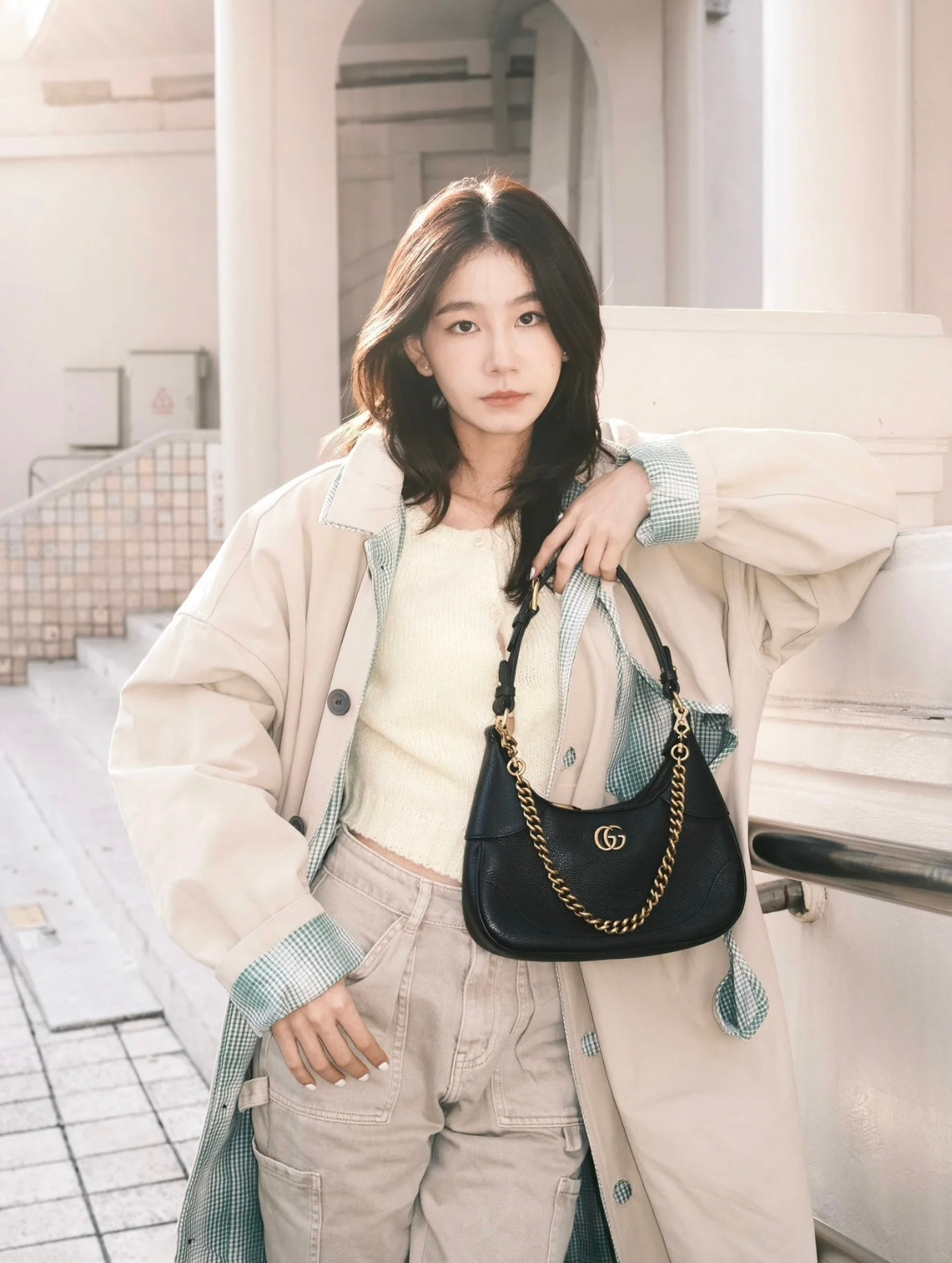 Gucci GG Aphrodite Crescent Shoulder Bag ¨C 731817