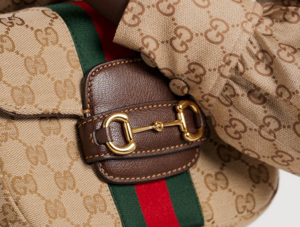 Gucci Horsebit 1955 Canvas Shoulder Bag ¨C 866762