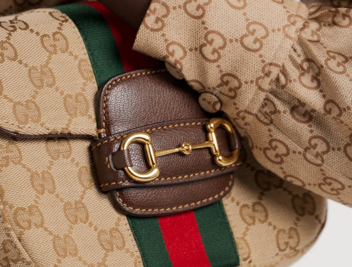 Gucci Horsebit 1955 Canvas Shoulder Bag ¨C 866762