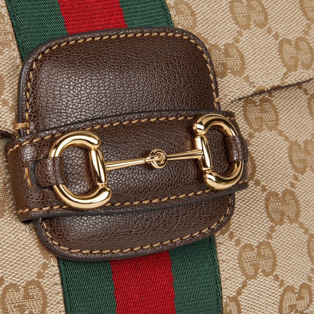 Gucci Horsebit 1955 Canvas Shoulder Bag ¨C 866762