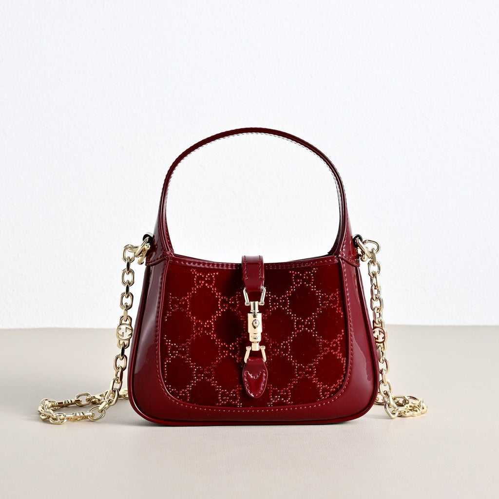 Gucci Jackie 1961 Velvet Shoulder Bag ¨C 836684