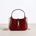 Gucci Jackie 1961 Velvet Shoulder Bag ¨C 836684