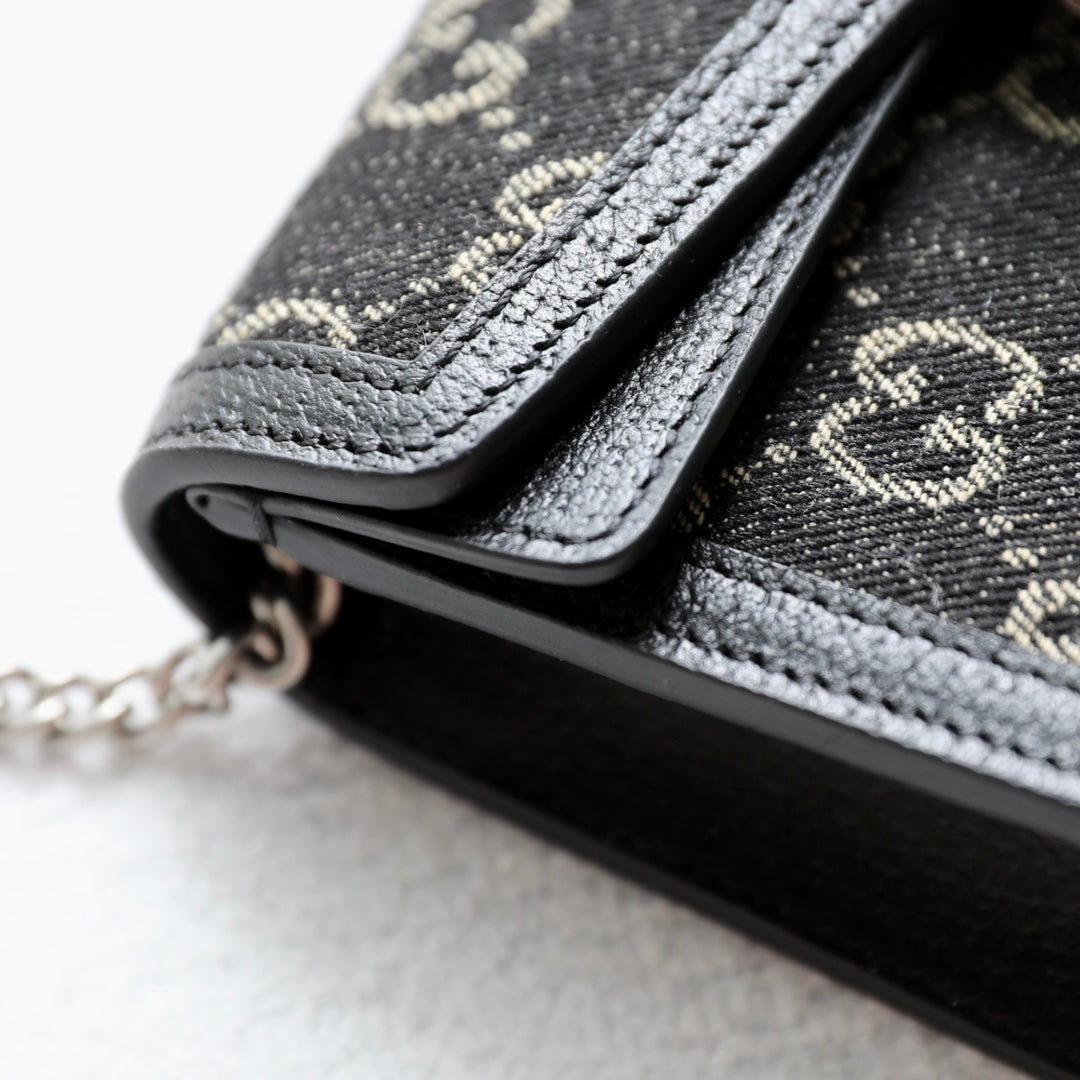Gucci GG Supreme Black Denim Dionysus Bag ¨C 476432/499623
