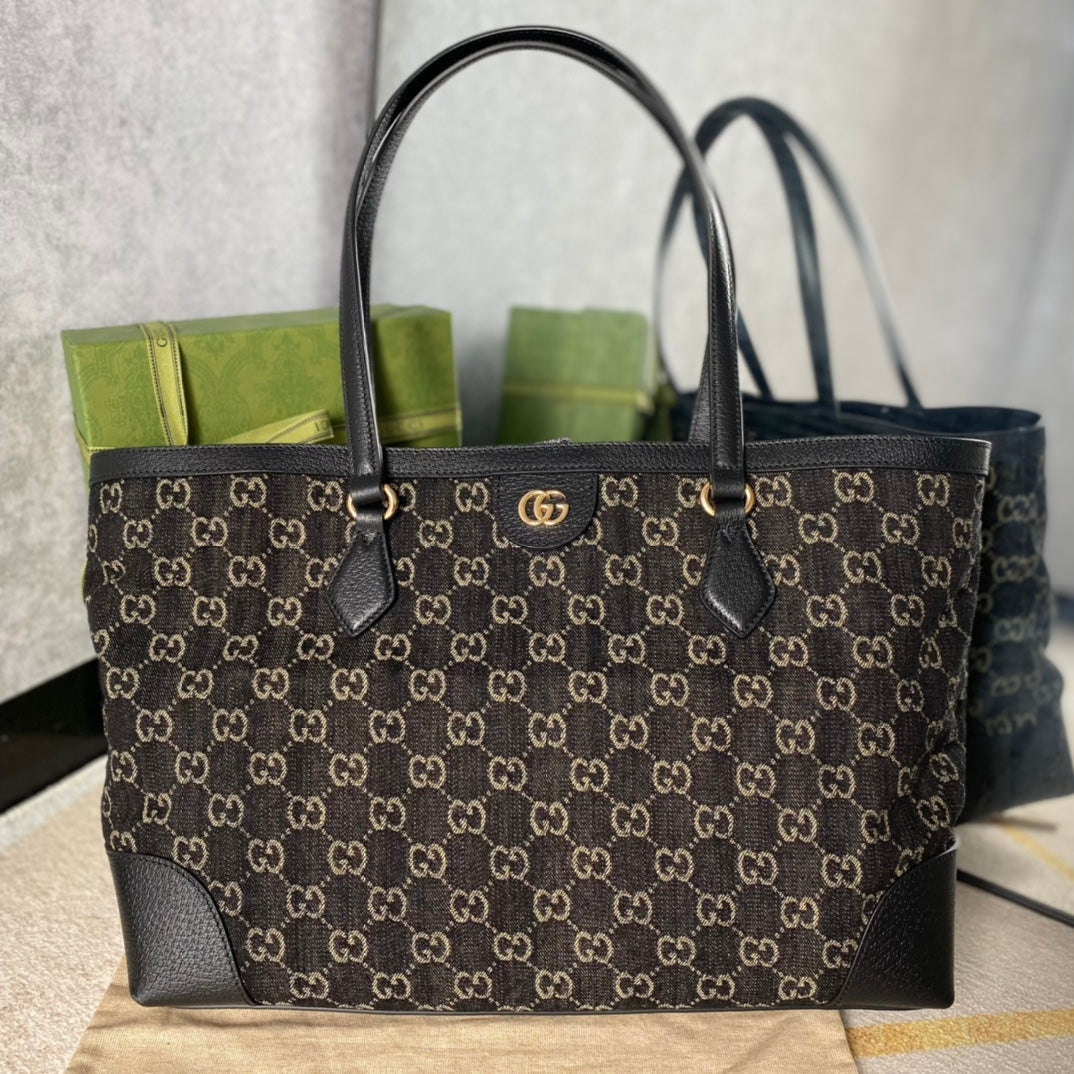 Gucci Black Denim Shopping Bag ¨C 631685
