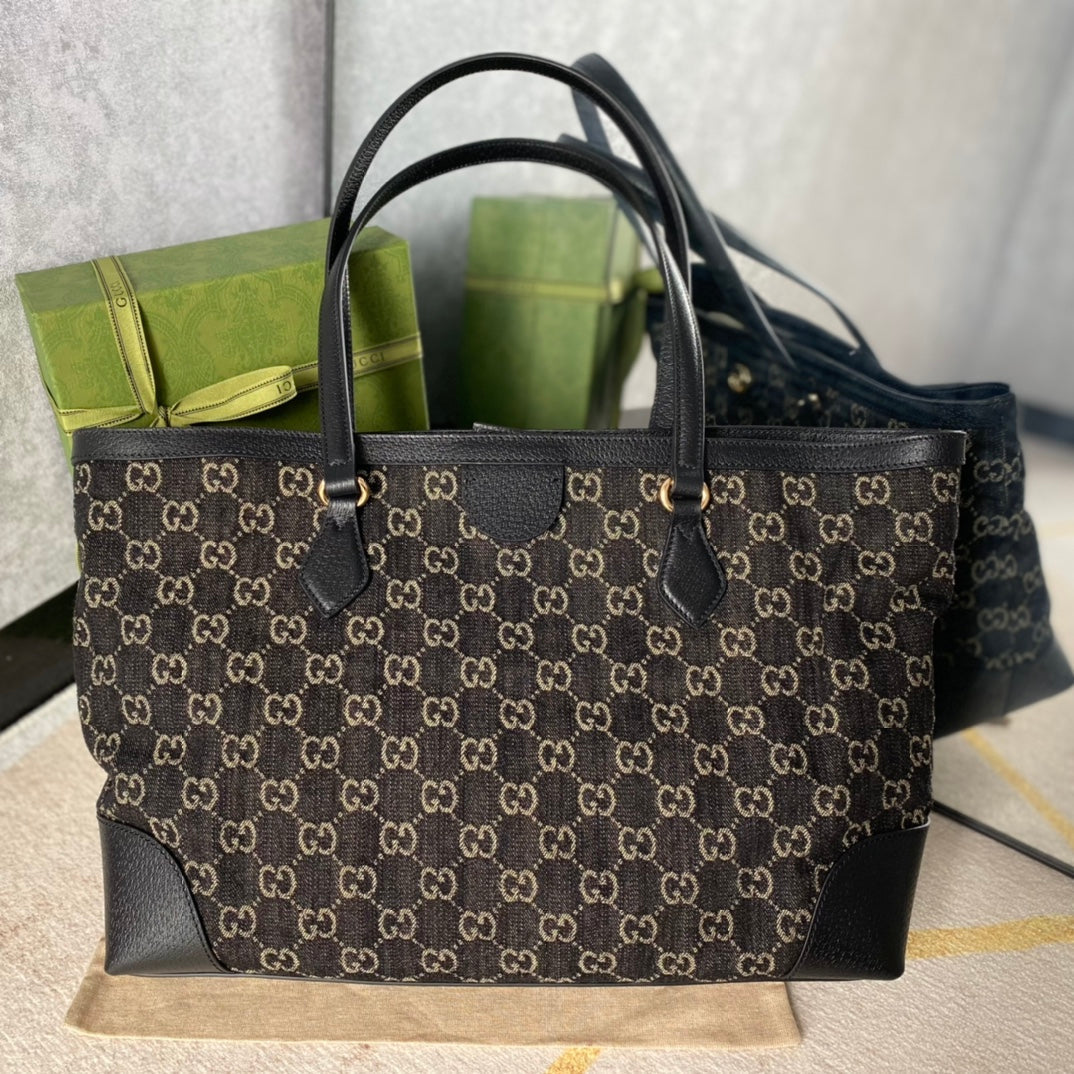 Gucci Black Denim Shopping Bag ¨C 631685