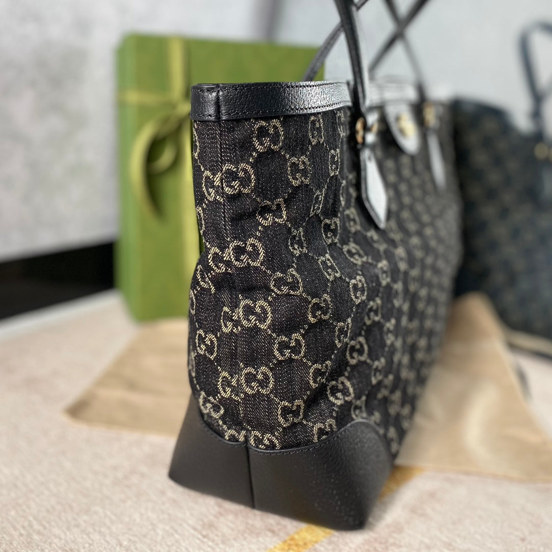 Gucci Black Denim Shopping Bag ¨C 631685