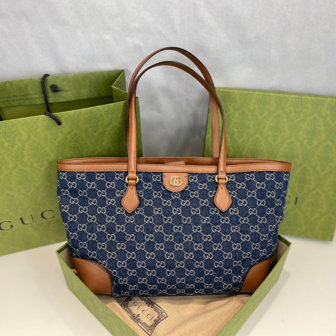Gucci Black Denim Shopping Bag ¨C 631685