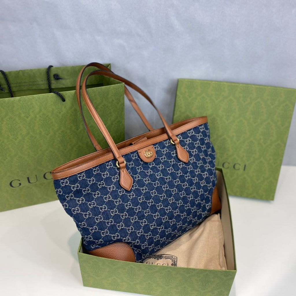 Gucci Black Denim Shopping Bag ¨C 631685