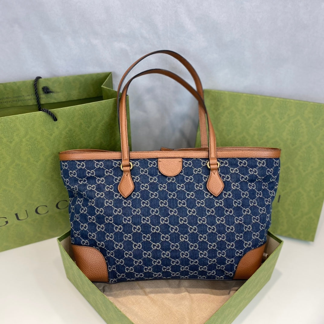 Gucci Black Denim Shopping Bag ¨C 631685