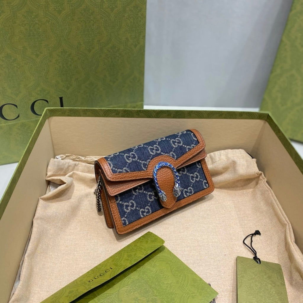 Gucci GG Supreme Black Denim Dionysus Bag ¨C 476432/499623