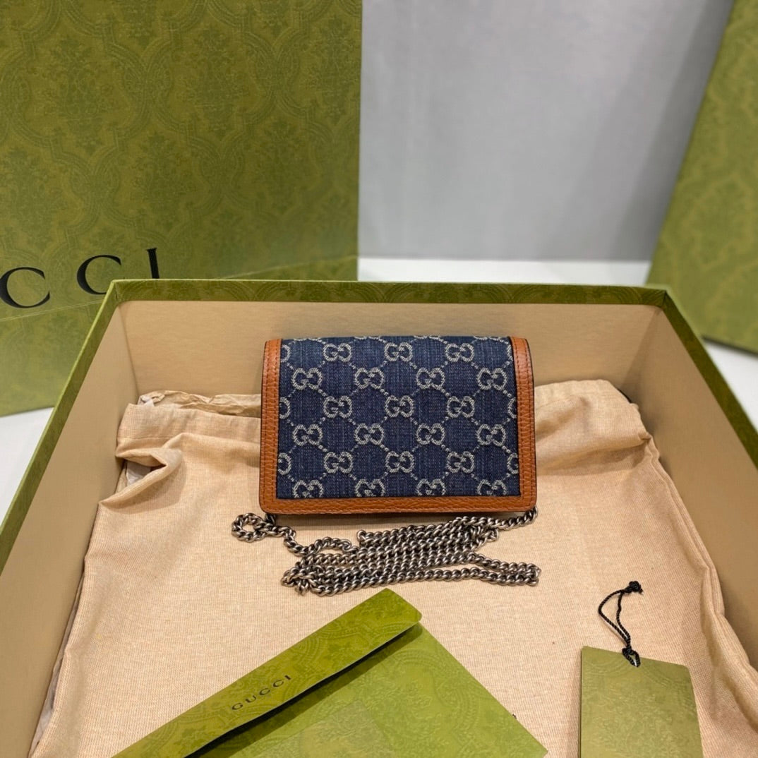 Gucci GG Supreme Black Denim Dionysus Bag ¨C 476432/499623