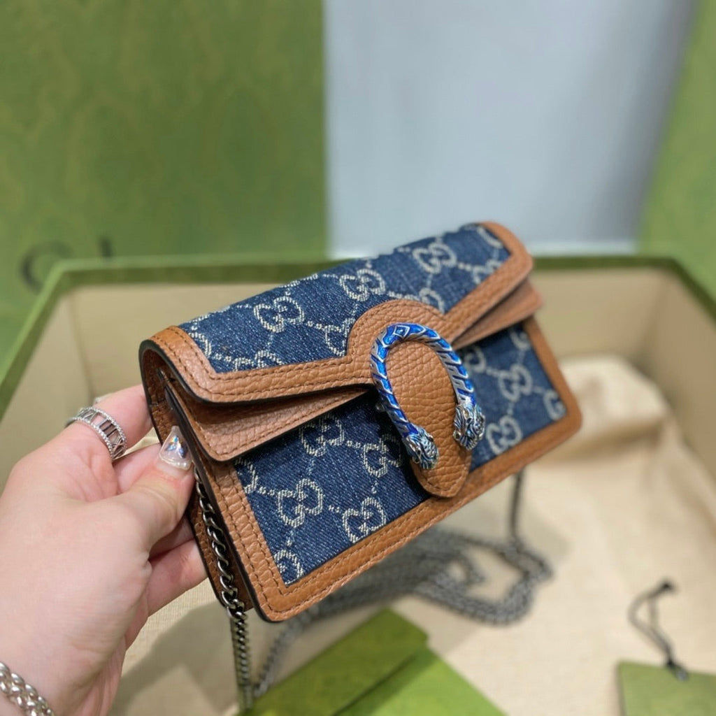 Gucci GG Supreme Black Denim Dionysus Bag ¨C 476432/499623