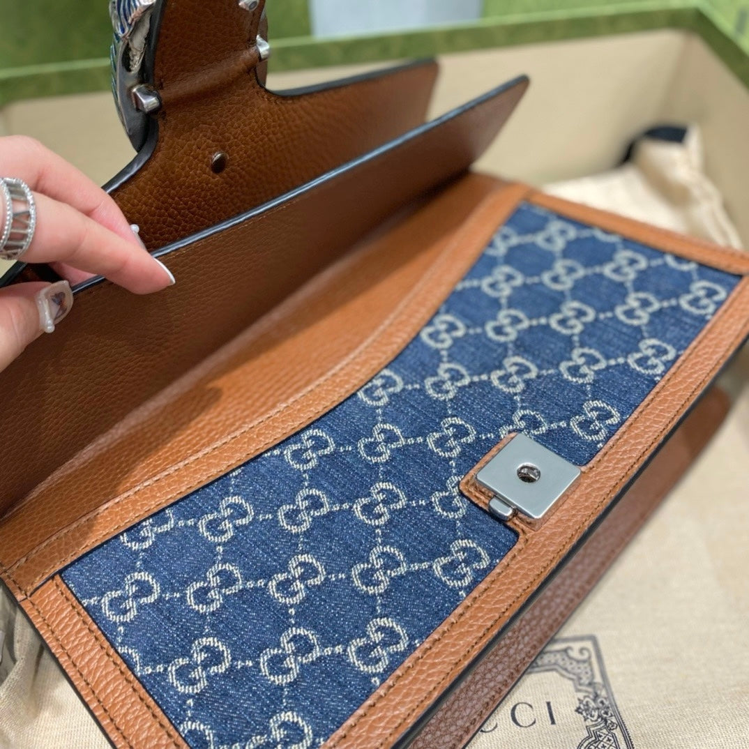 Gucci Dionysus Medium Denim Shoulder Bag ¨C 400249