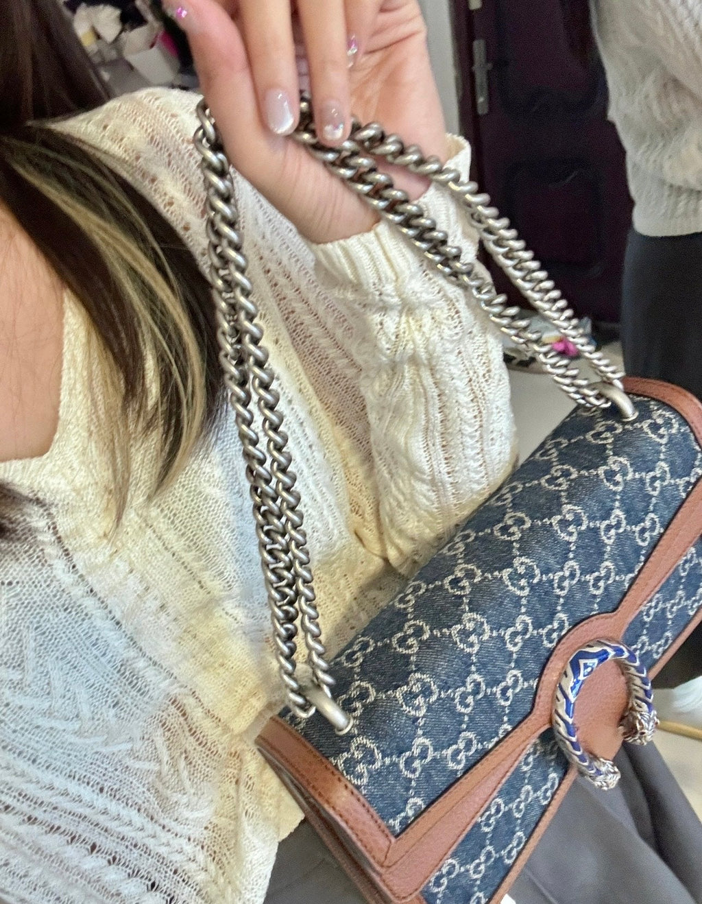 Gucci Dionysus Medium Denim Shoulder Bag ¨C 400249