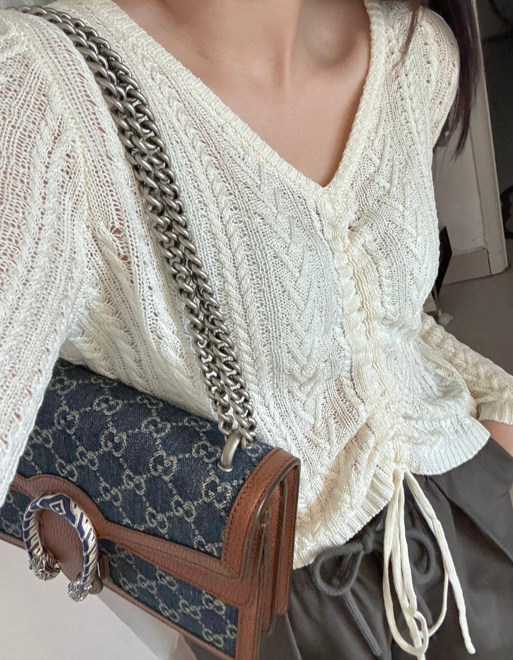 Gucci Dionysus Medium Denim Shoulder Bag ¨C 400249