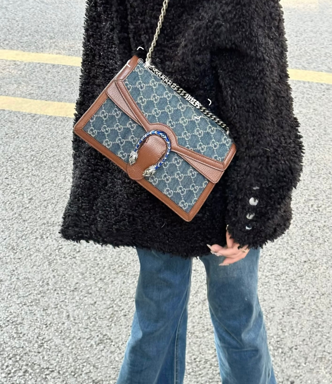 Gucci Dionysus Medium Denim Shoulder Bag ¨C 400249