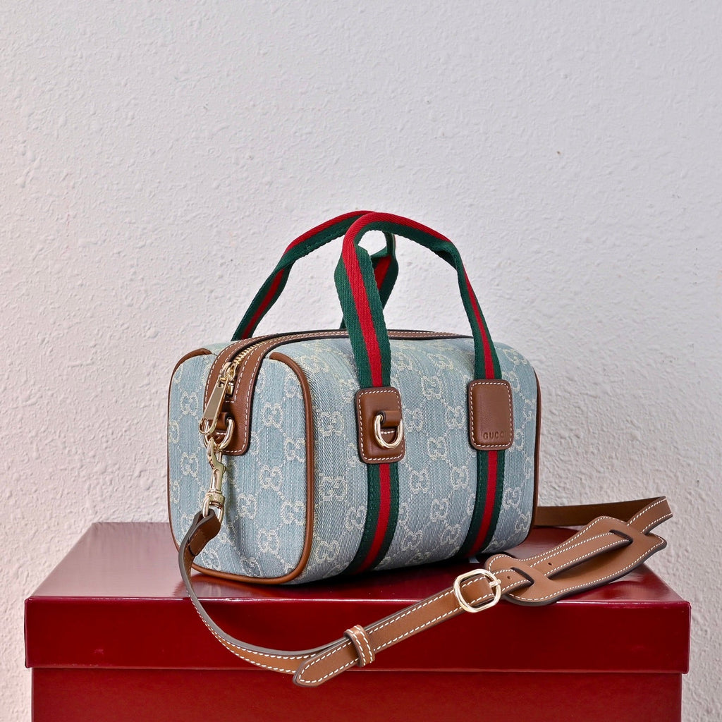 Gucci Ophidia Denim Web Pillow Bag ¨C 859975