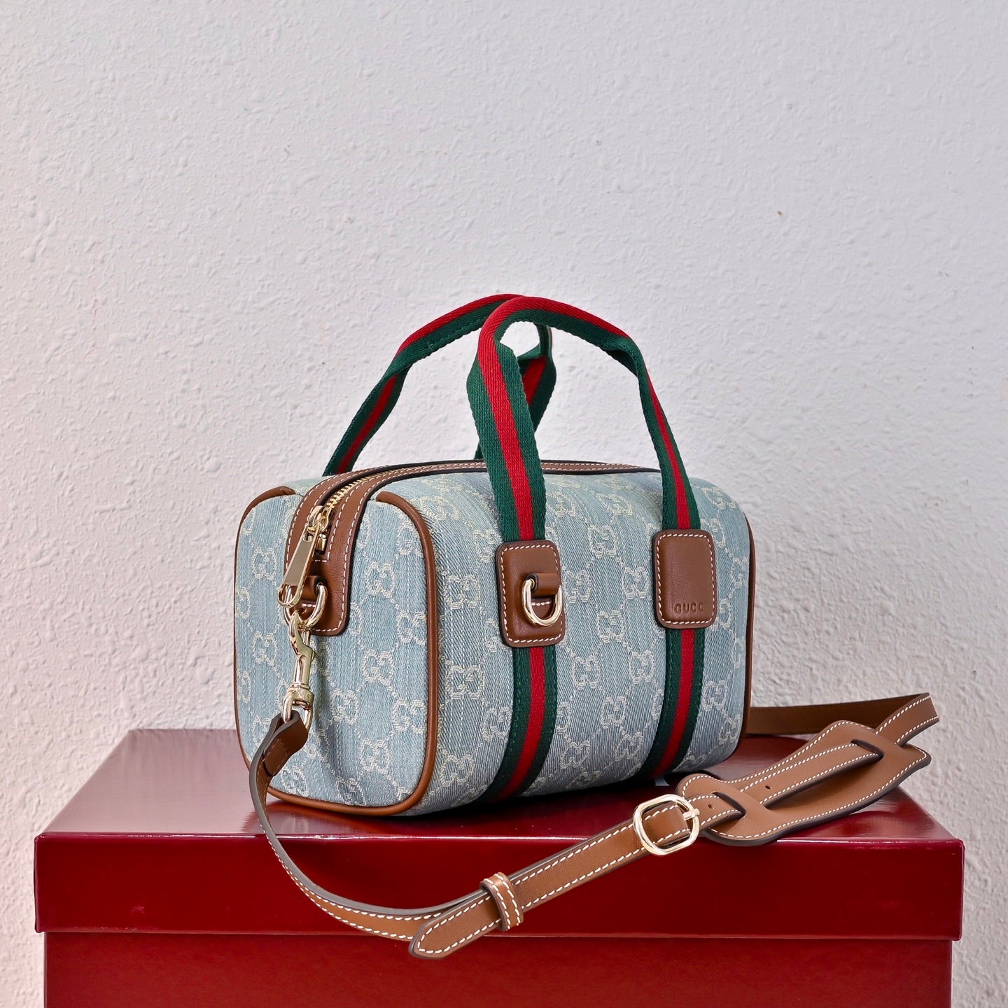 Gucci Ophidia Denim Web Pillow Bag ¨C 859975