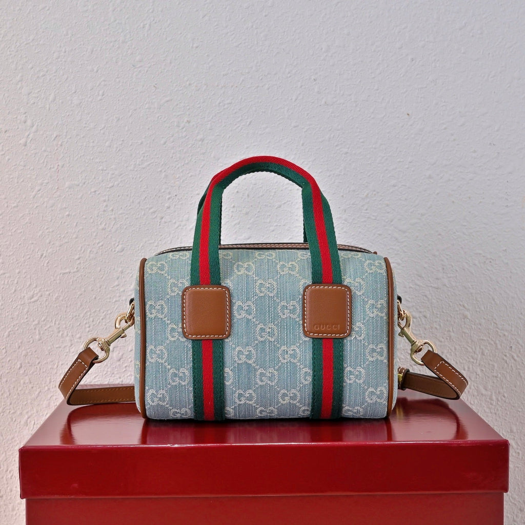 Gucci Ophidia Denim Web Pillow Bag ¨C 859975