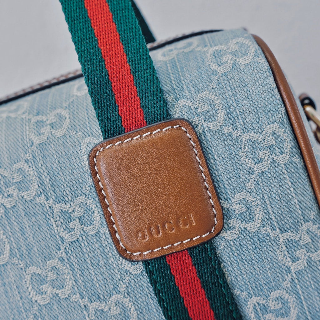 Gucci Ophidia Denim Web Pillow Bag ¨C 859975