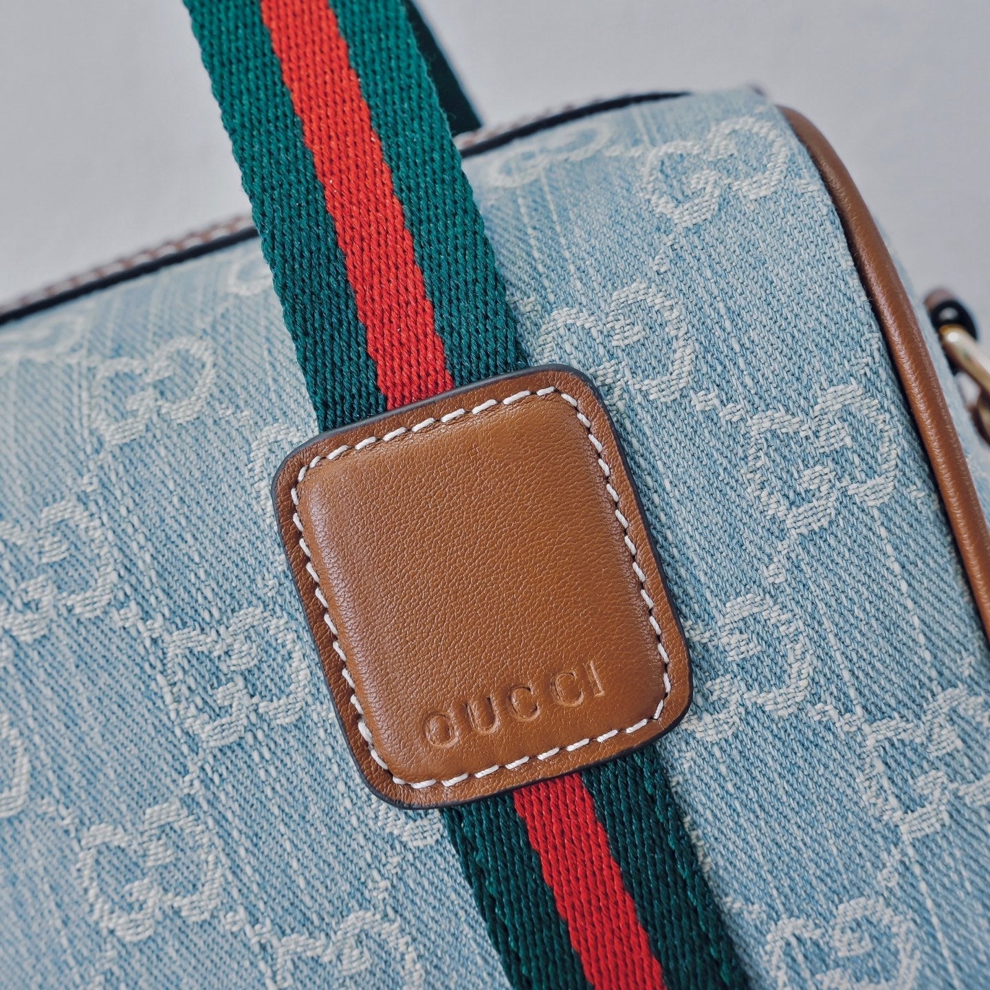 Gucci Ophidia Denim Web Pillow Bag ¨C 859975