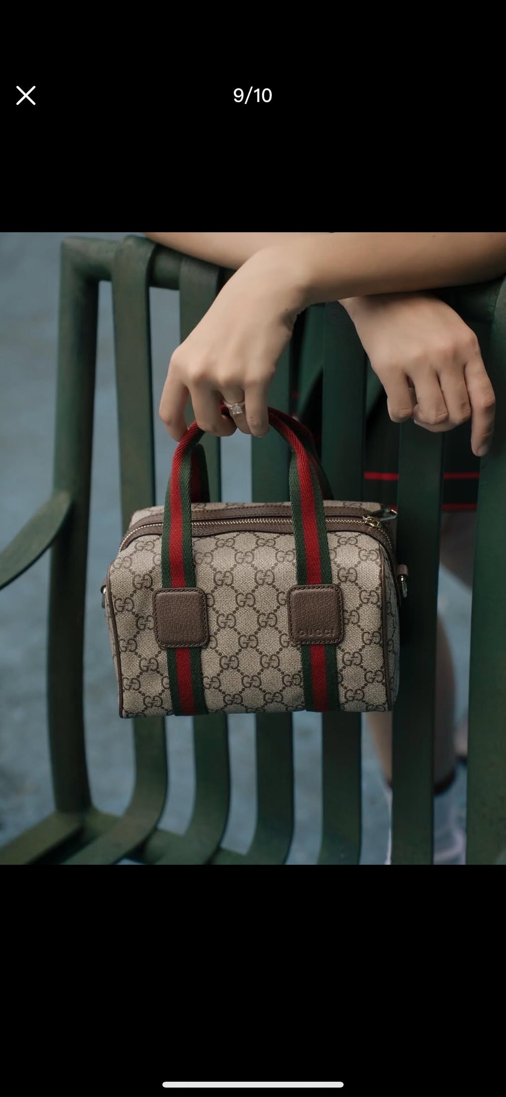 Gucci Ophidia Denim Web Pillow Bag ¨C 859975