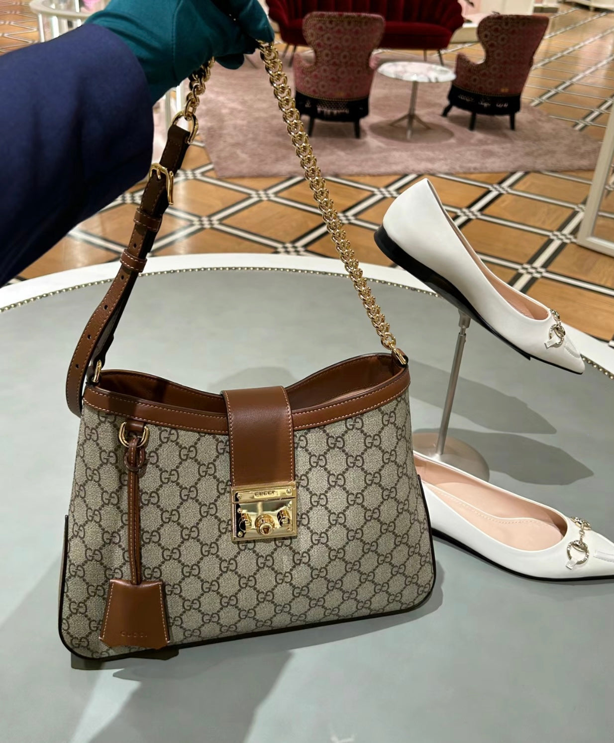 Gucci GG Padlock Shoulder Bag ¨C 795113