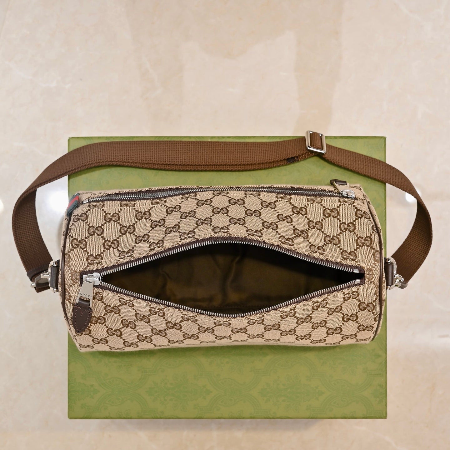 Gucci GG Canvas Boston Crossbody Bag ¨C 834455