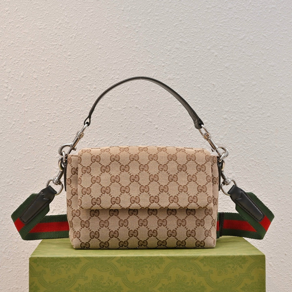 Gucci GG Canvas Small Top Handle Crossbody Bag ¨C 821617