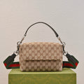 Gucci GG Canvas Small Top Handle Crossbody Bag ¨C 821617