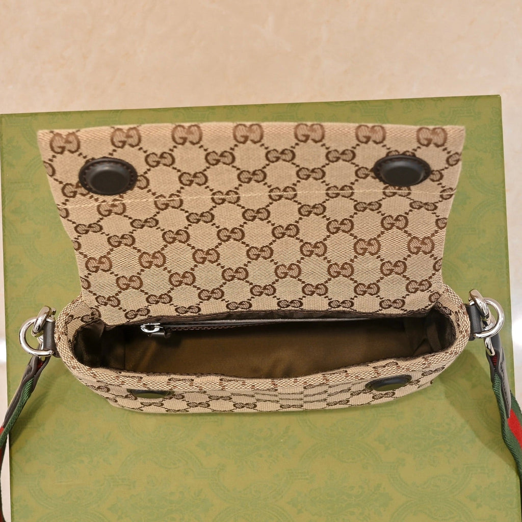 Gucci GG Canvas Small Top Handle Crossbody Bag ¨C 821617