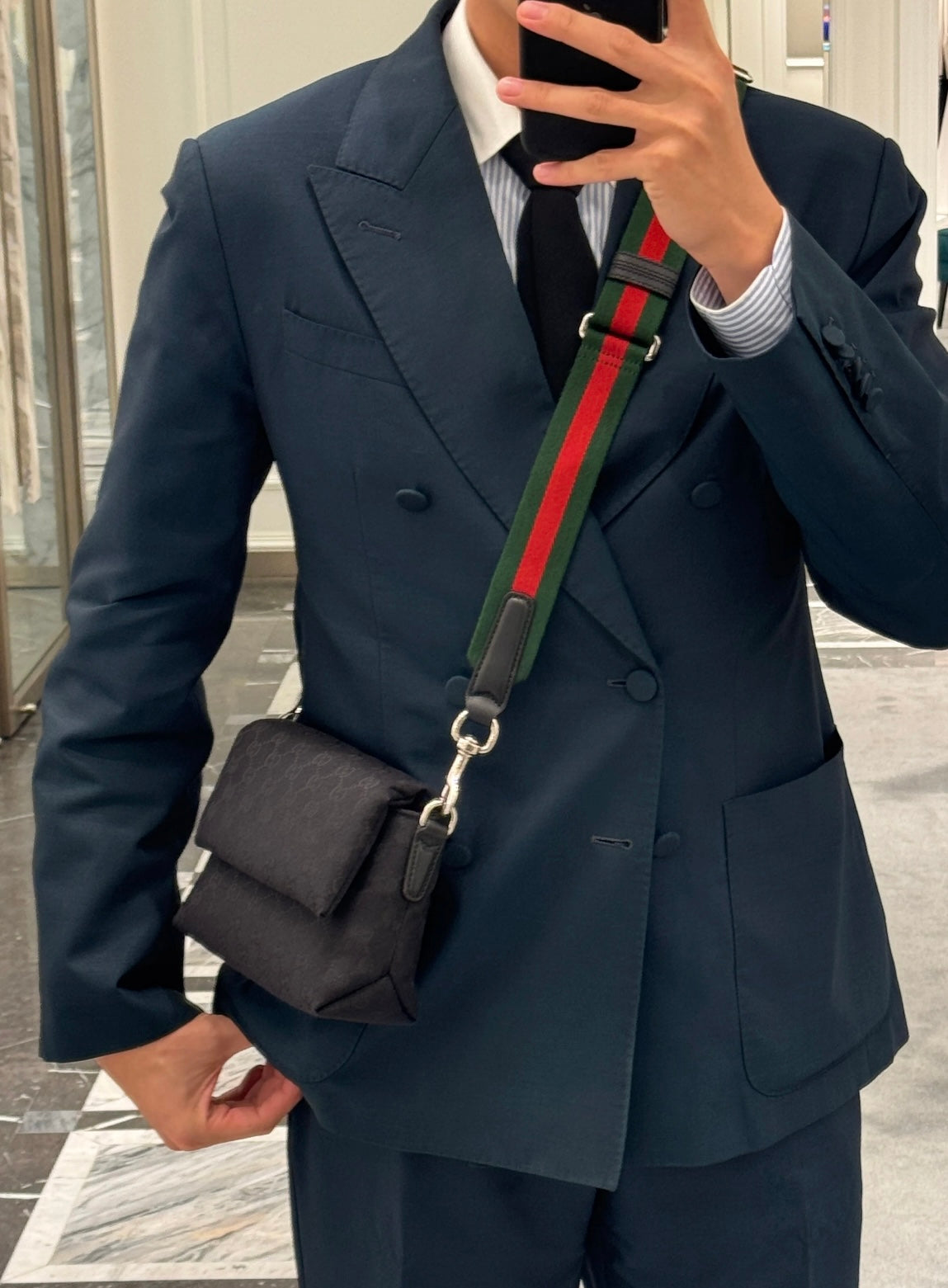 Gucci GG Canvas Small Top Handle Crossbody Bag ¨C 821617