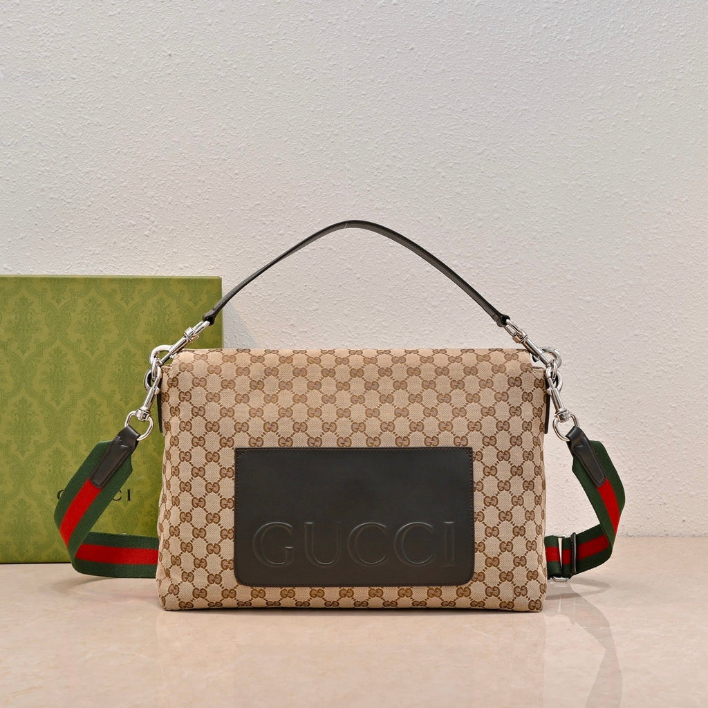 Gucci GG Canvas Large Top Handle Crossbody Bag ¨C 821616