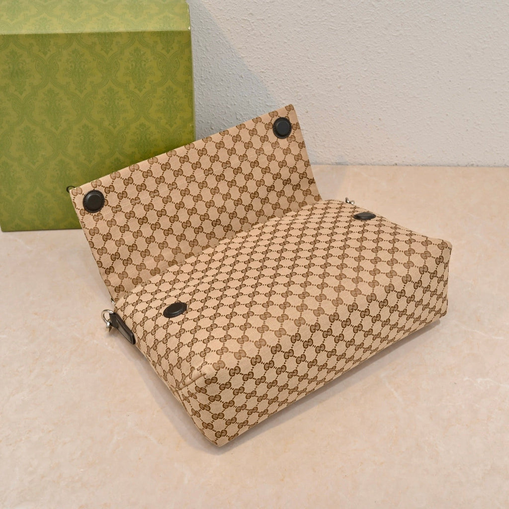 Gucci GG Canvas Large Top Handle Crossbody Bag ¨C 821616