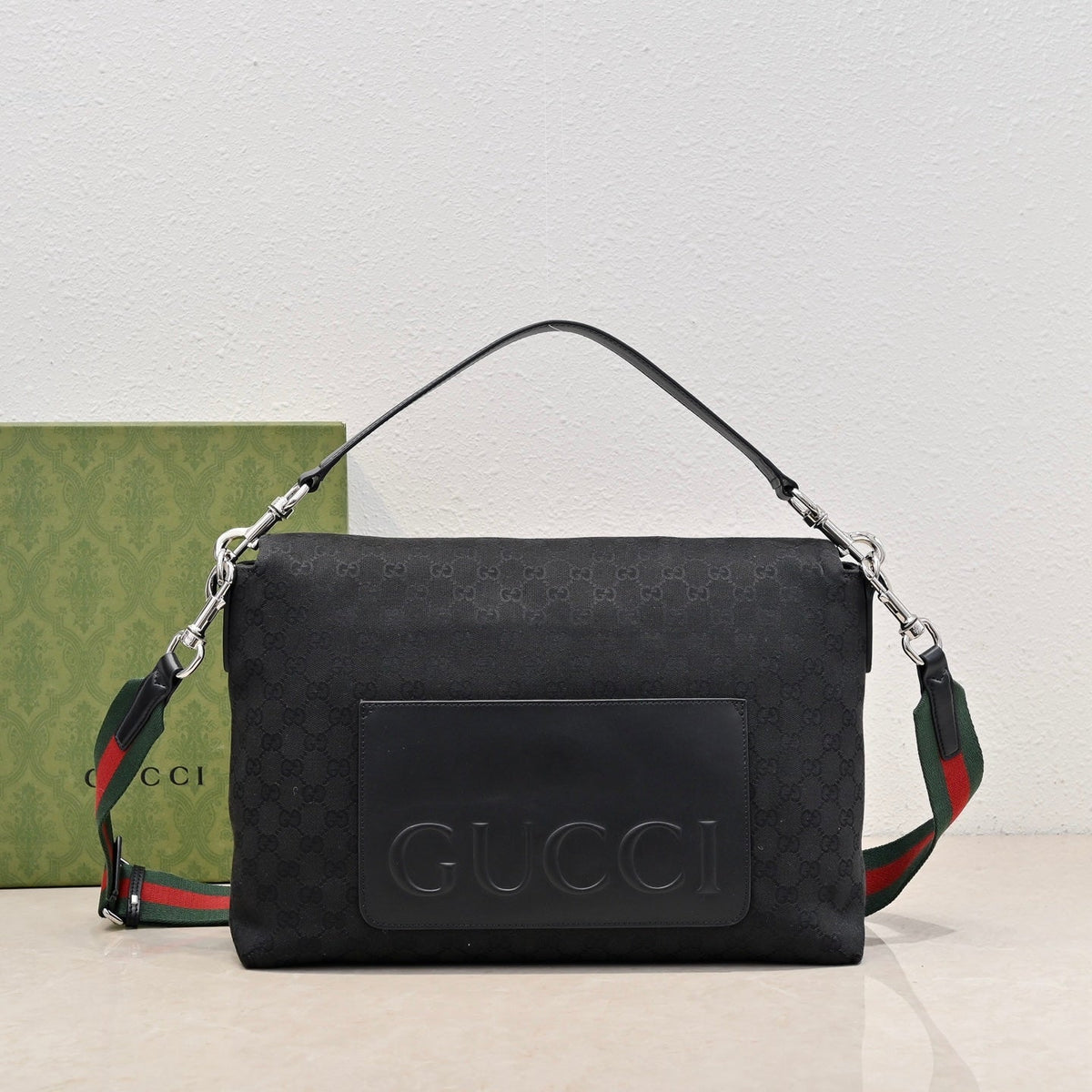 Gucci GG Canvas Large Top Handle Crossbody Bag ¨C 821616